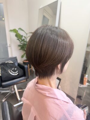 ショートボブ カラーファンタジー107 レプロナイザー107 ヘアビューロン107 理水907 還元美養りずむ南青山 南青山美容室 完全予約制 外苑前 南青山